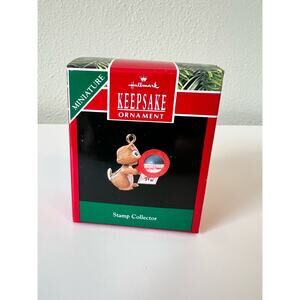 Hallmark Keepsake Ornament Stamp Collector Miniature 1990